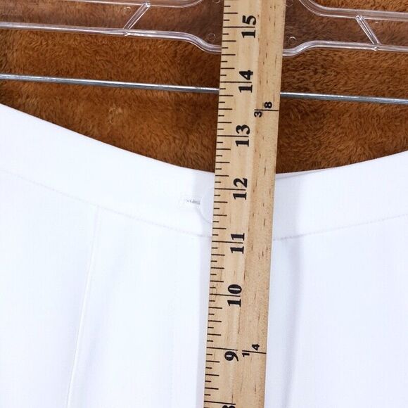 Milani Stretch Crepe Straight Leg White Women's Trousers - Picture 6 of 9